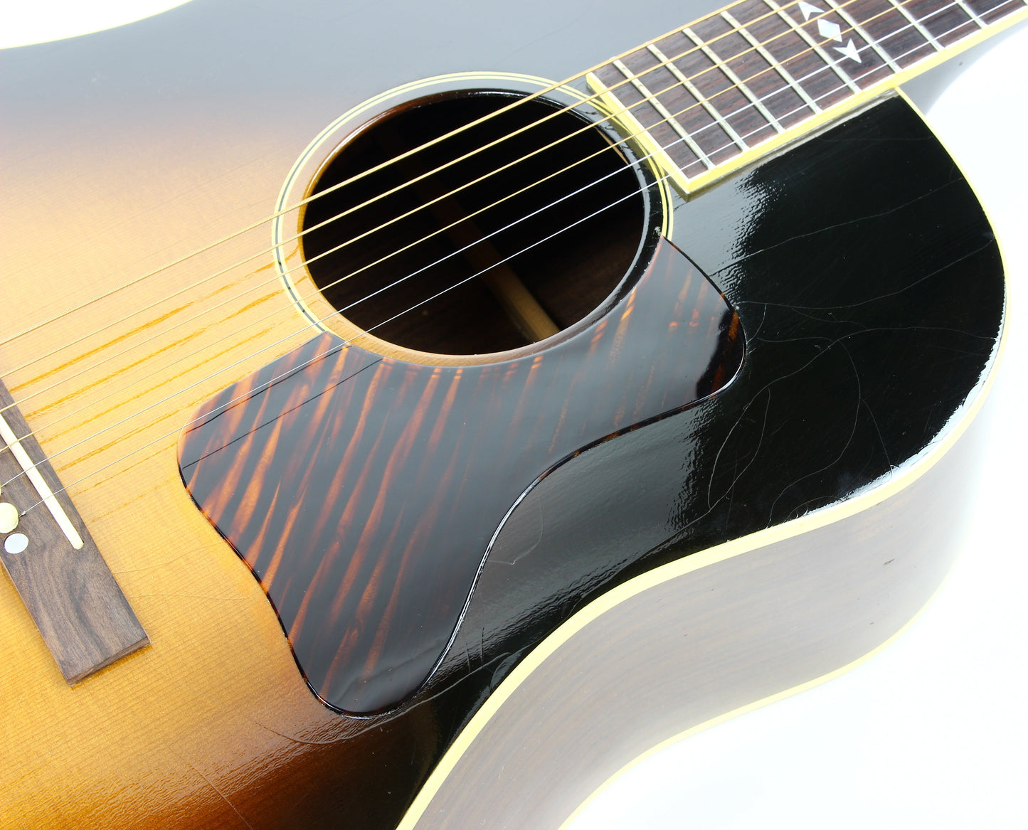 PROTOTYPE BY REN FERGUSON! 1990 Gibson Advanced Jumbo AJ Acoustic Dreadnought Guitar, Master Built - Sunburst, Rosewood