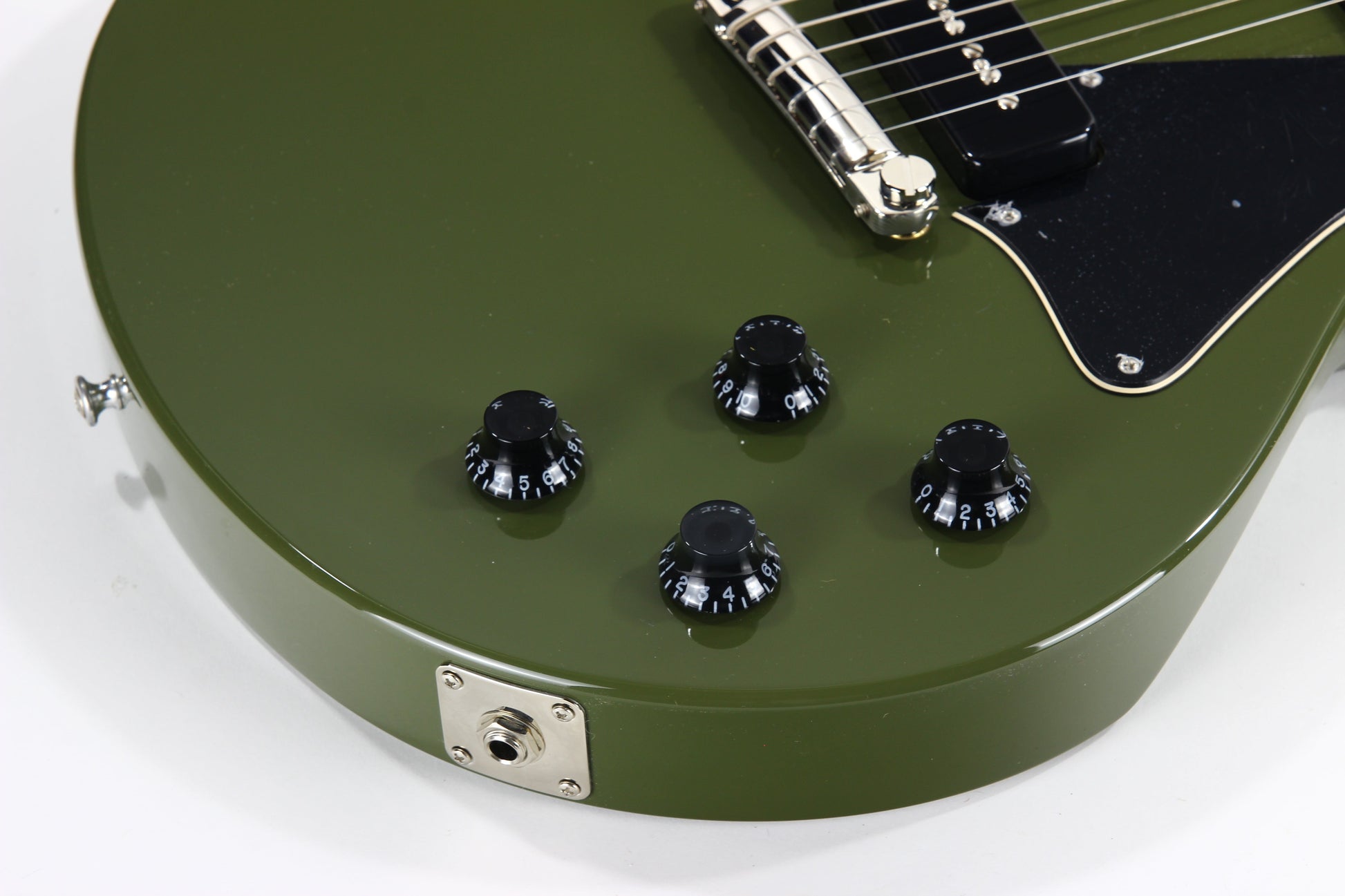2022 Collings 290 Olive Drab Full Body -- Throbaks P90 52/54, Single Cut SC, Wraparound Bridge!