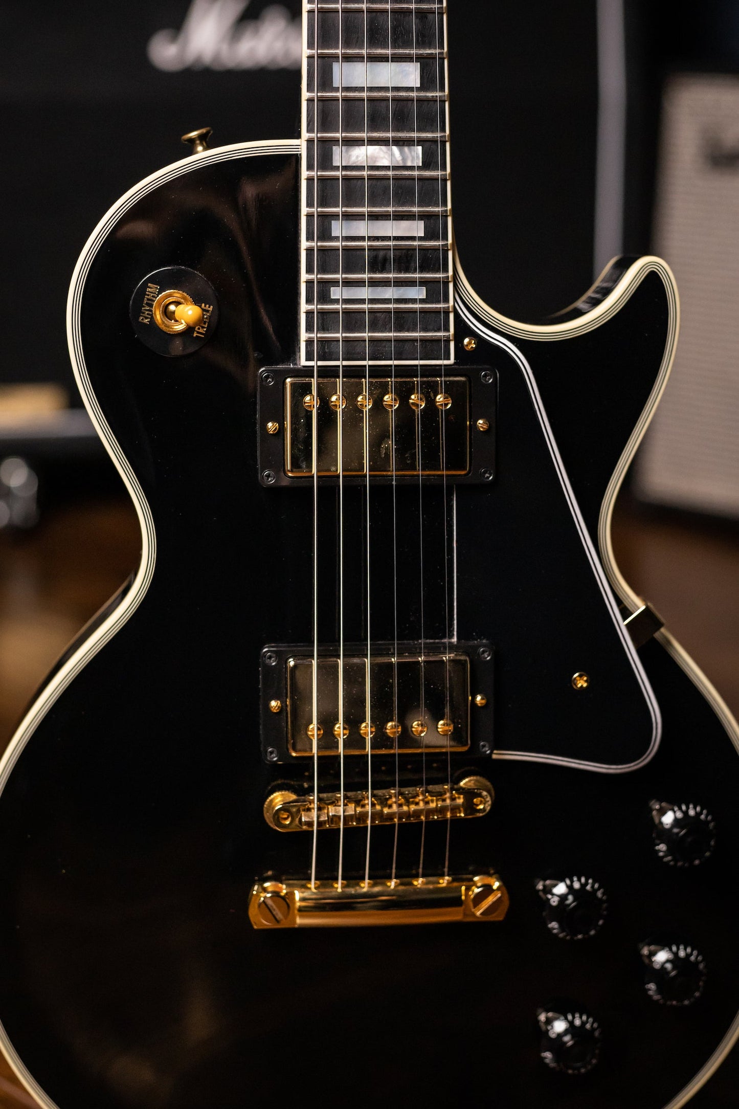 2013 Gibson Custom Shop Les Paul 1957 Custom Reissue 20th Anniversary Electric Guitar - Ebony