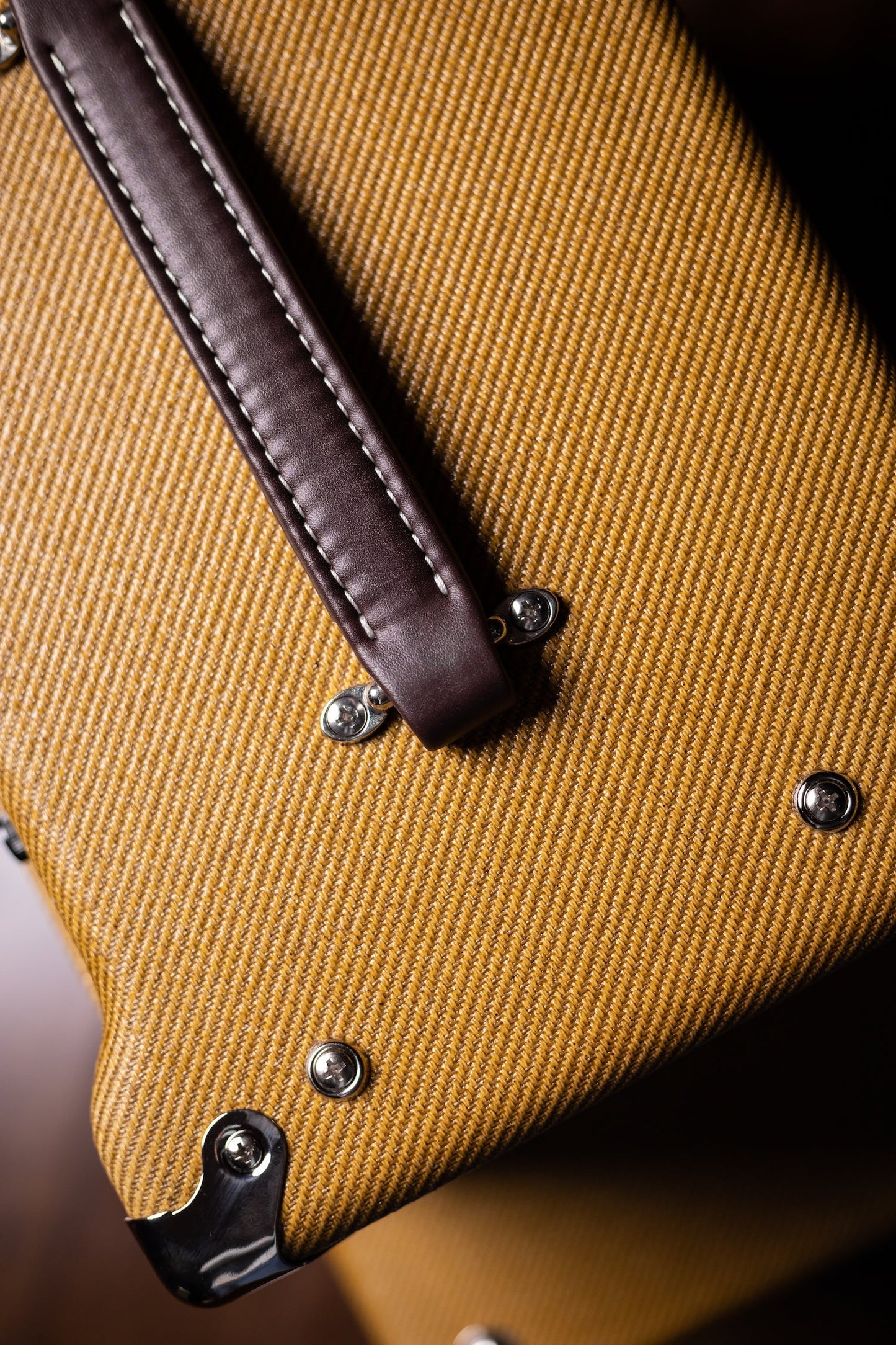 PRE-ORDER | Two-Rock Studio Signature 35 Watt Tube Head and 12-65B 1x12 Extension Cabinet - Lacquered Tweed, Silver Chassis, Fender Style Oxblood Gold Stripe Grill, Black Knobs, Burgandy Pipping