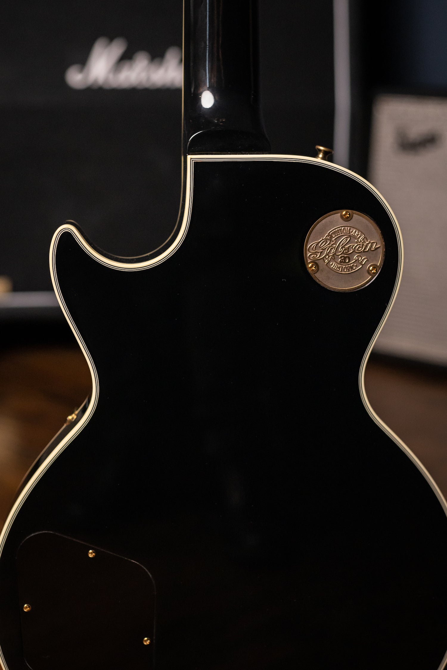 2013 Gibson Custom Shop Les Paul 1957 Custom Reissue 20th Anniversary Electric Guitar - Ebony