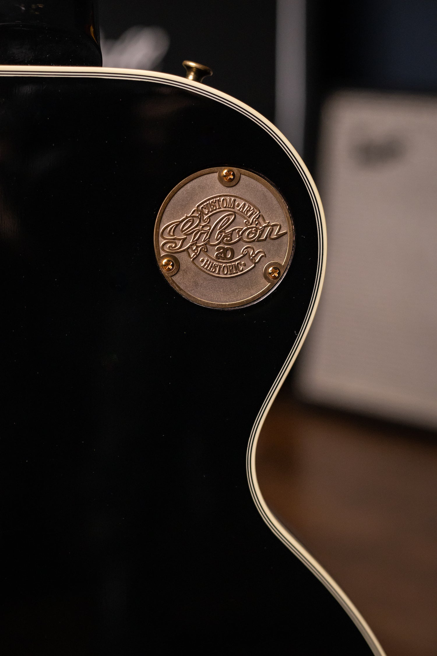 2013 Gibson Custom Shop Les Paul 1957 Custom Reissue 20th Anniversary Electric Guitar - Ebony