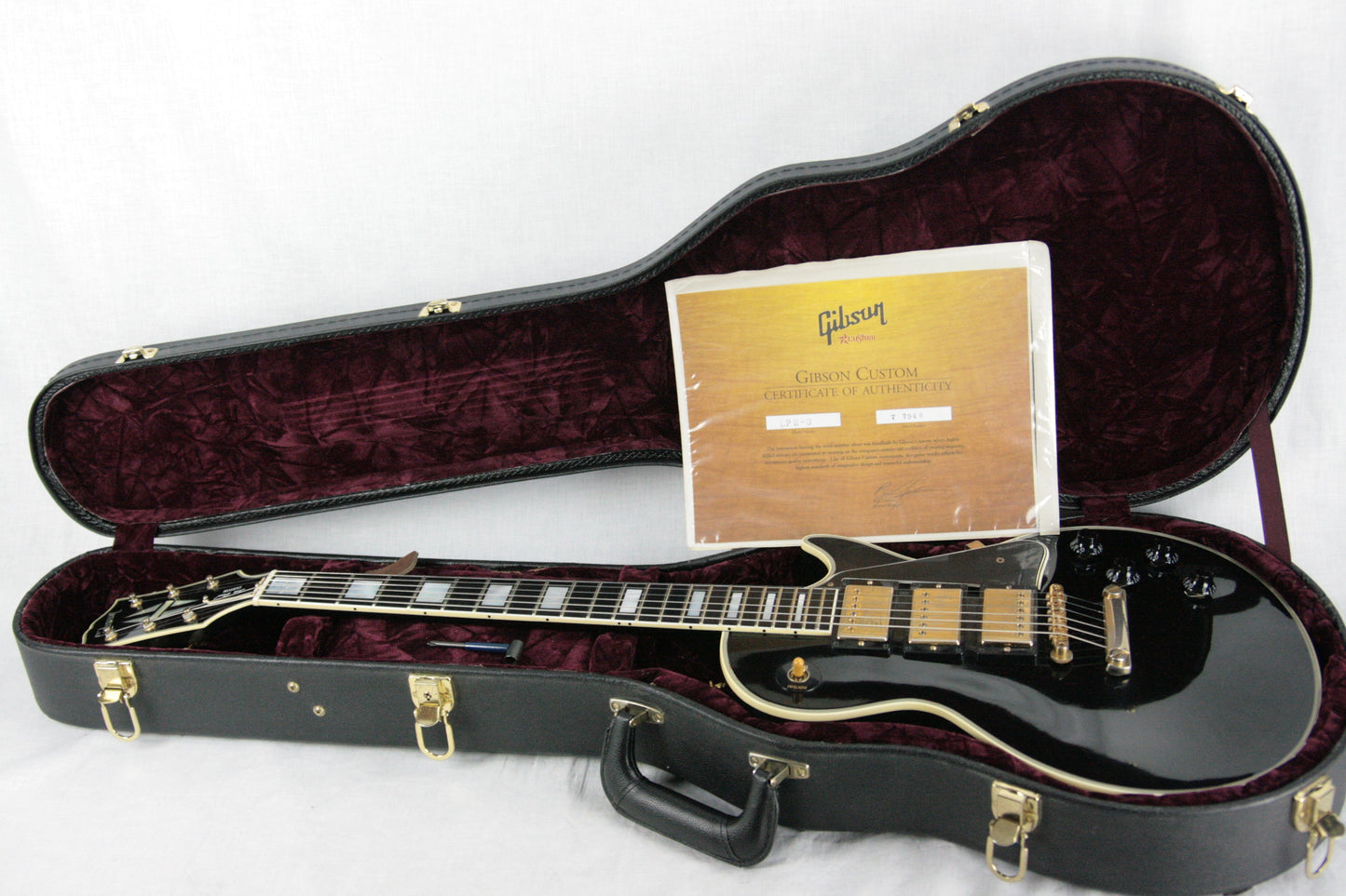 1957 Gibson Les Paul Custom 3 Pickups! LPB-3 Black Beauty Historic Reissue 57 Jimmy Page