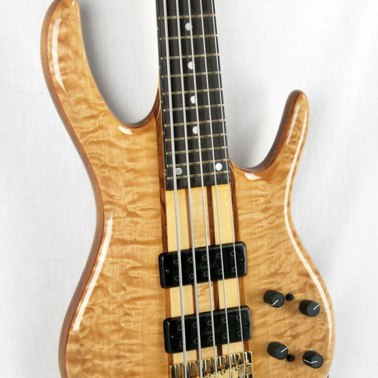 CLEAN 2006 Ken Smith BSR 5EG Elite 5-String Bass! Tiger Maple QUILT Top! Neck-Thru