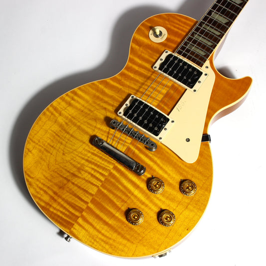 1992 Gibson Les Paul Model Classic Plus Flametop Trans AMBER 1960 Reissue -- Early 1990's standard