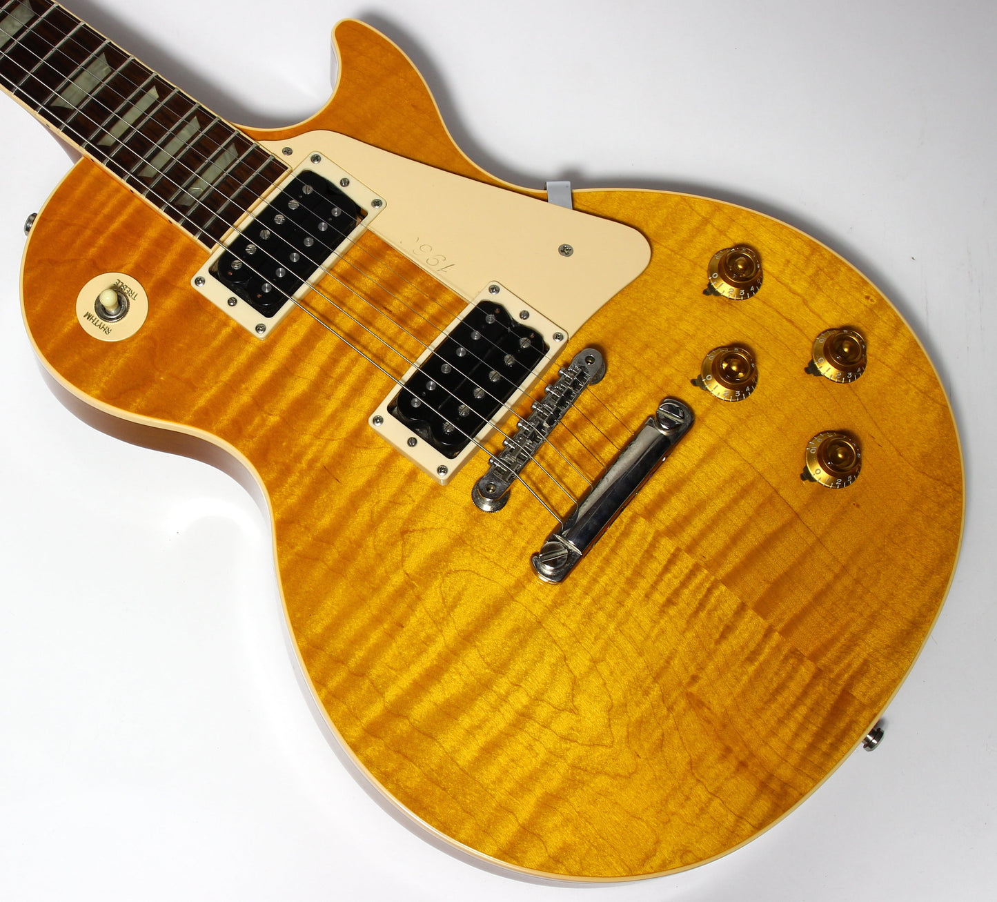 1992 Gibson Les Paul Model Classic Plus Flametop Trans AMBER 1960 Reissue -- Early 1990's standard