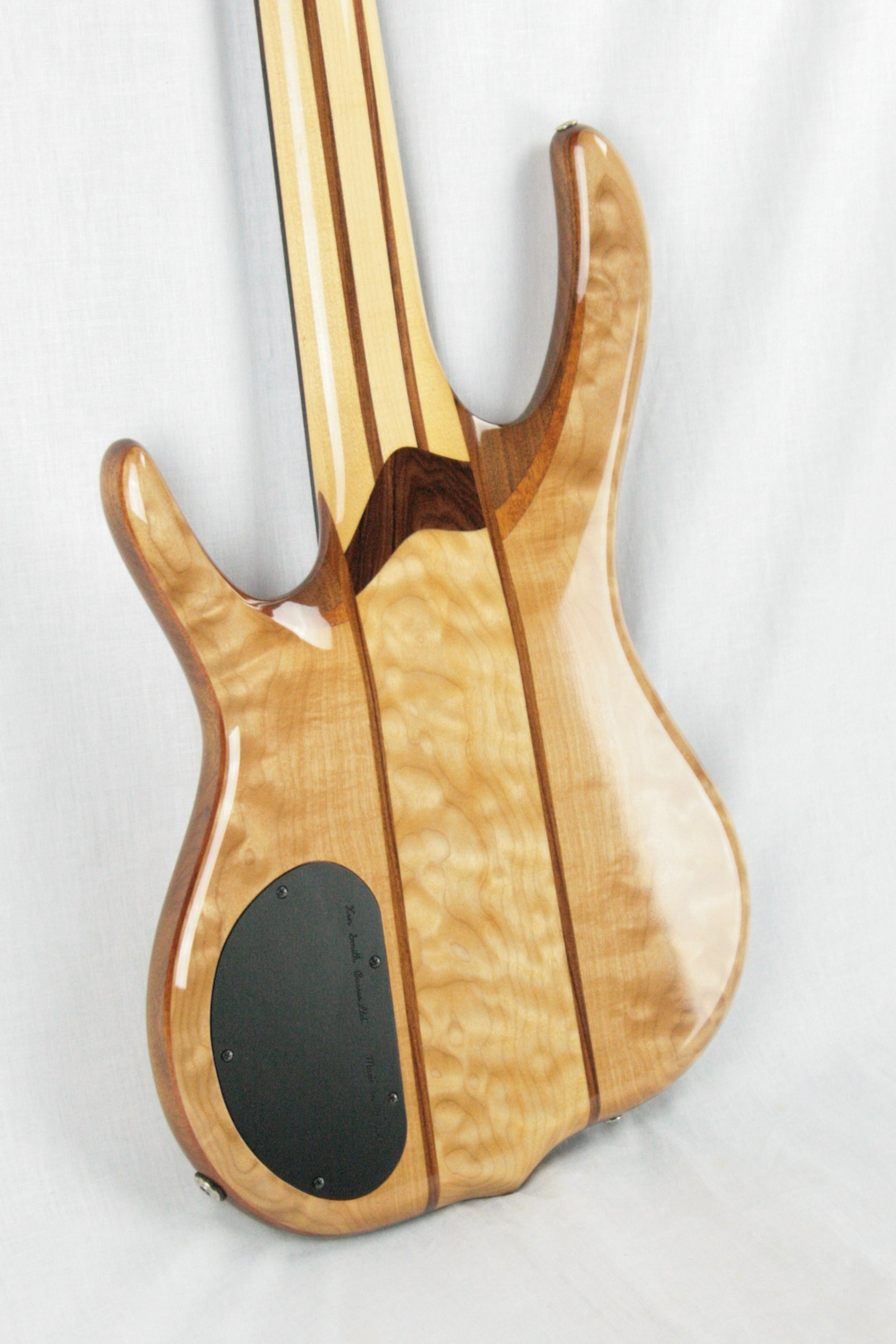 CLEAN 2006 Ken Smith BSR 5EG Elite 5-String Bass! Tiger Maple QUILT Top! Neck-Thru