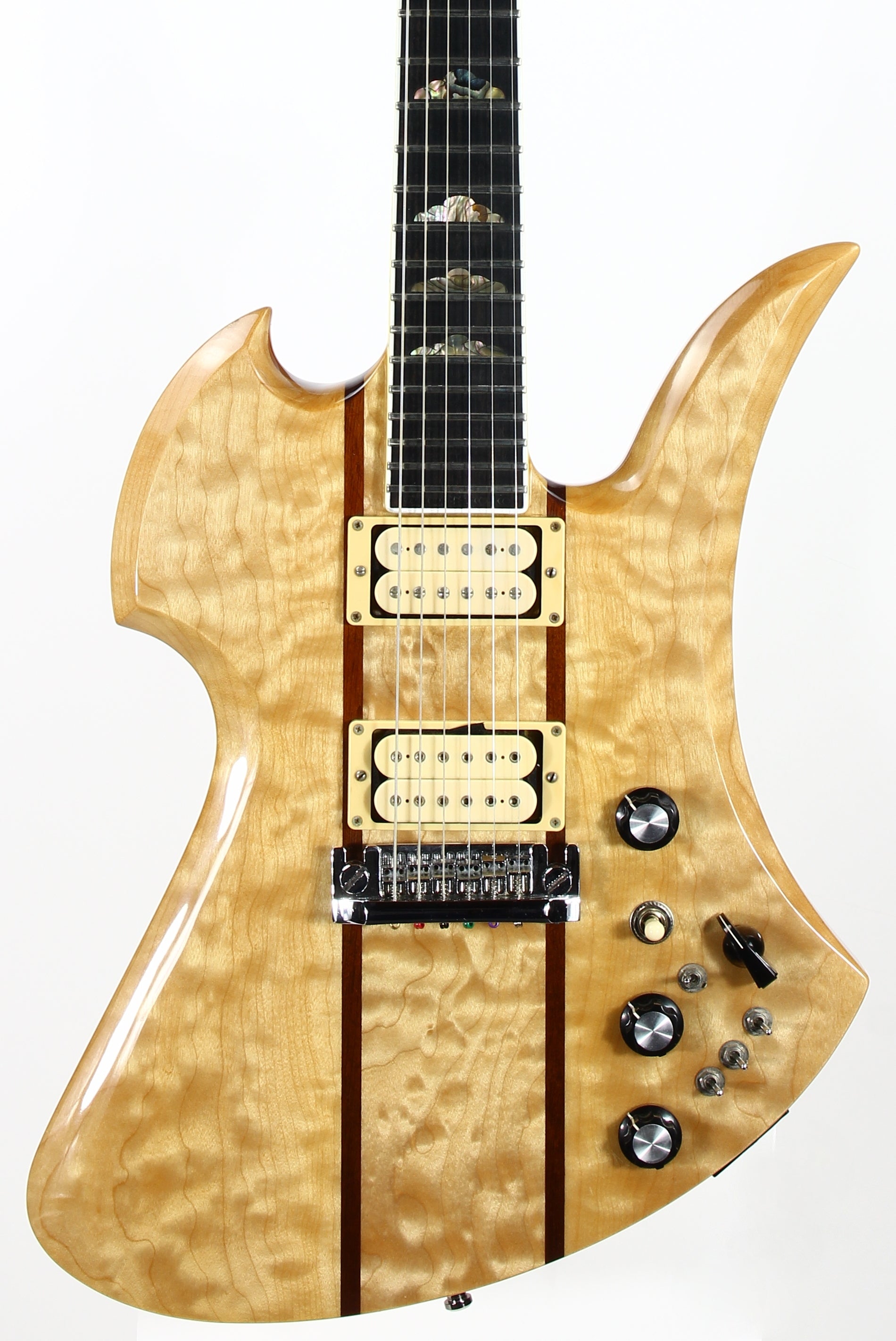 1999 BC Rich USA Mockingbird Supreme Deluxe Electric Guitar | Quilted Maple Top, Bernie Rico Signed