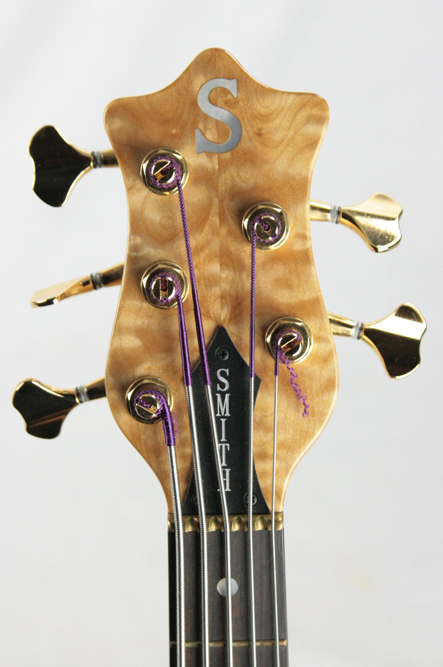 CLEAN 2006 Ken Smith BSR 5EG Elite 5-String Bass! Tiger Maple QUILT Top! Neck-Thru
