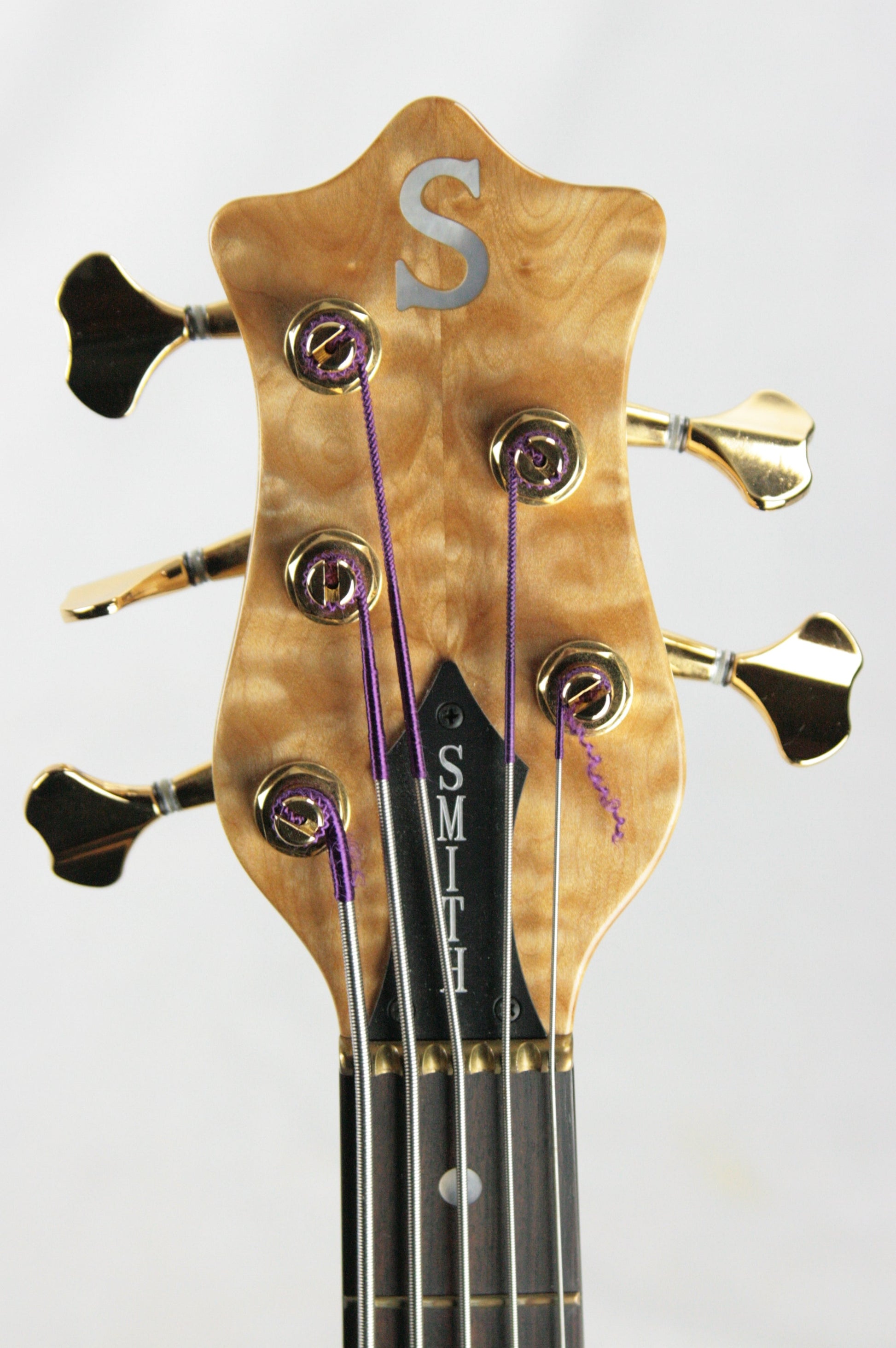 CLEAN 2006 Ken Smith BSR 5EG Elite 5-String Bass! Tiger Maple QUILT Top! Neck-Thru