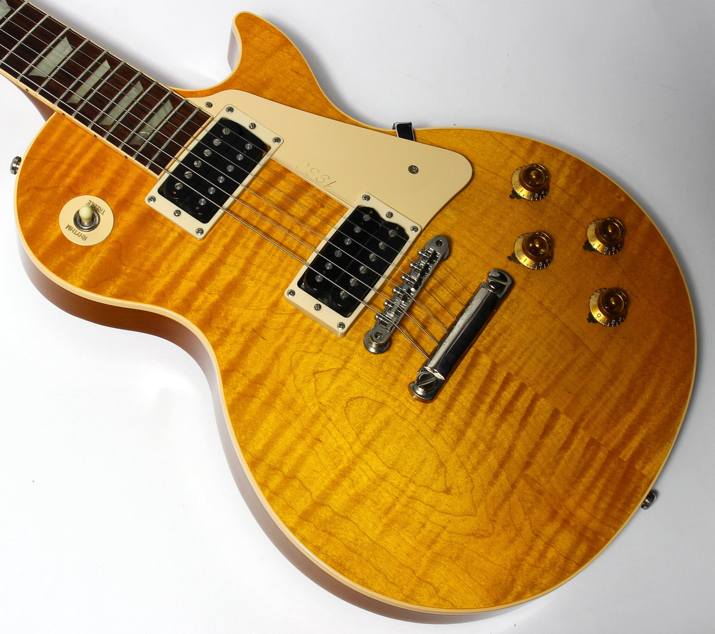 1992 Gibson Les Paul Model Classic Plus Flametop Trans AMBER 1960 Reissue -- Early 1990's standard