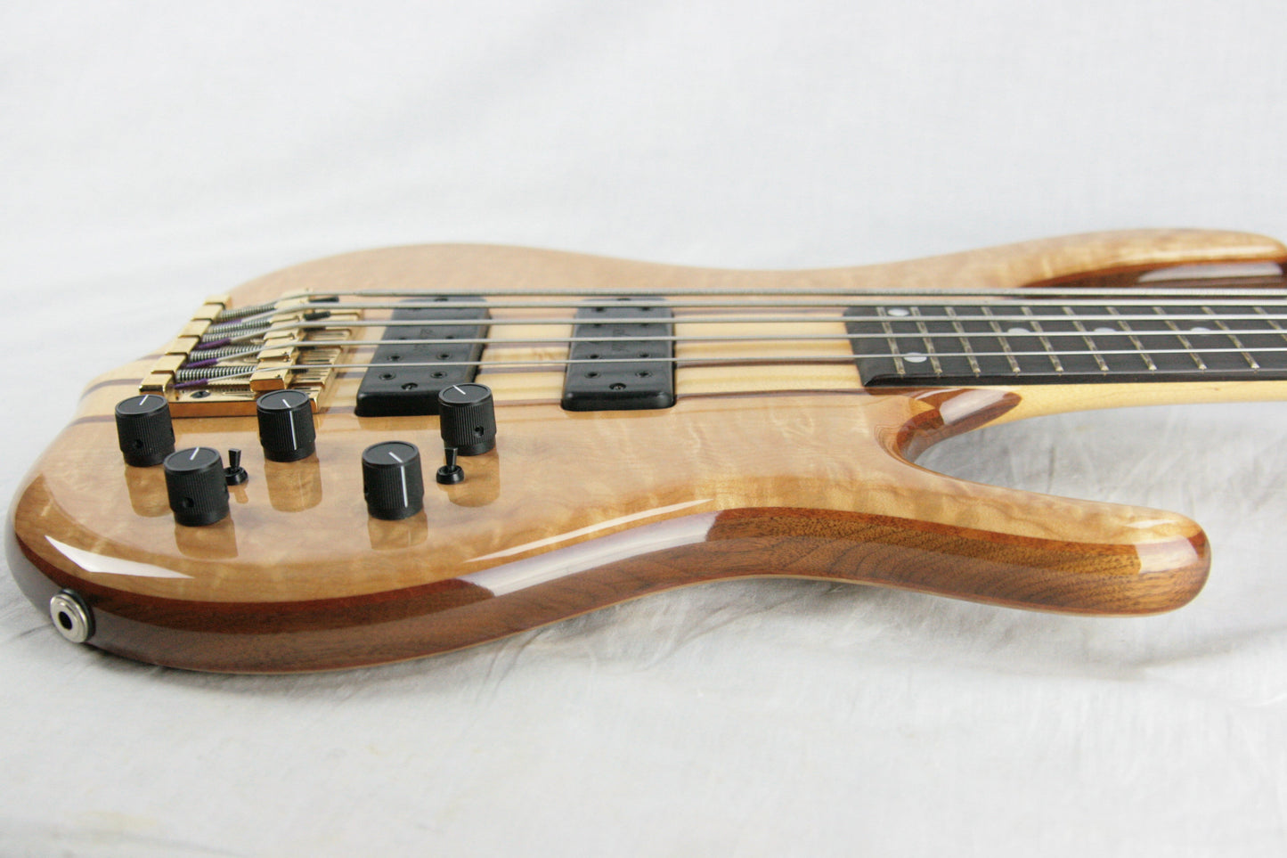CLEAN 2006 Ken Smith BSR 5EG Elite 5-String Bass! Tiger Maple QUILT Top! Neck-Thru