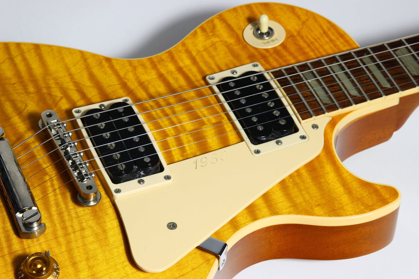1992 Gibson Les Paul Model Classic Plus Flametop Trans AMBER 1960 Reissue -- Early 1990's standard