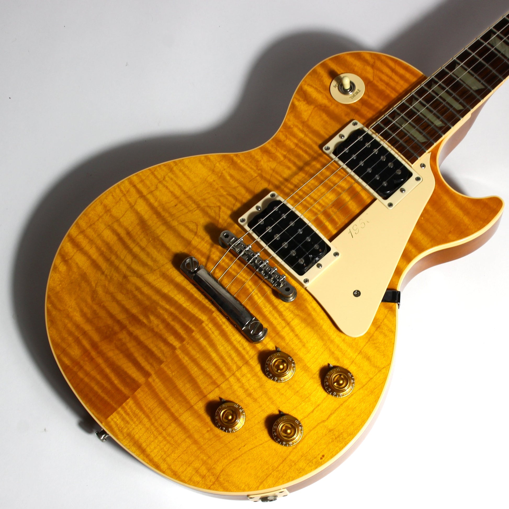 1992 Gibson Les Paul Model Classic Plus Flametop Trans AMBER 1960 Reissue -- Early 1990's standard
