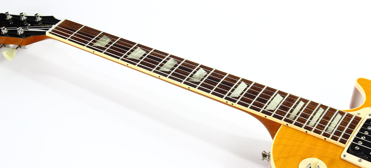 1992 Gibson Les Paul Model Classic Plus Flametop Trans AMBER 1960 Reissue -- Early 1990's standard