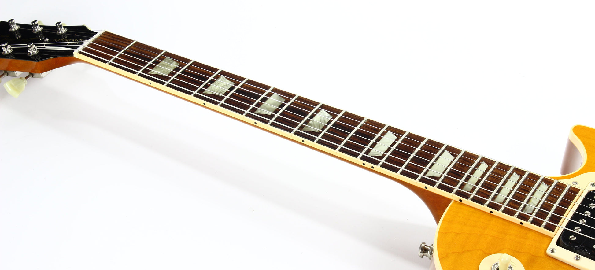 1992 Gibson Les Paul Model Classic Plus Flametop Trans AMBER 1960 Reissue -- Early 1990's standard