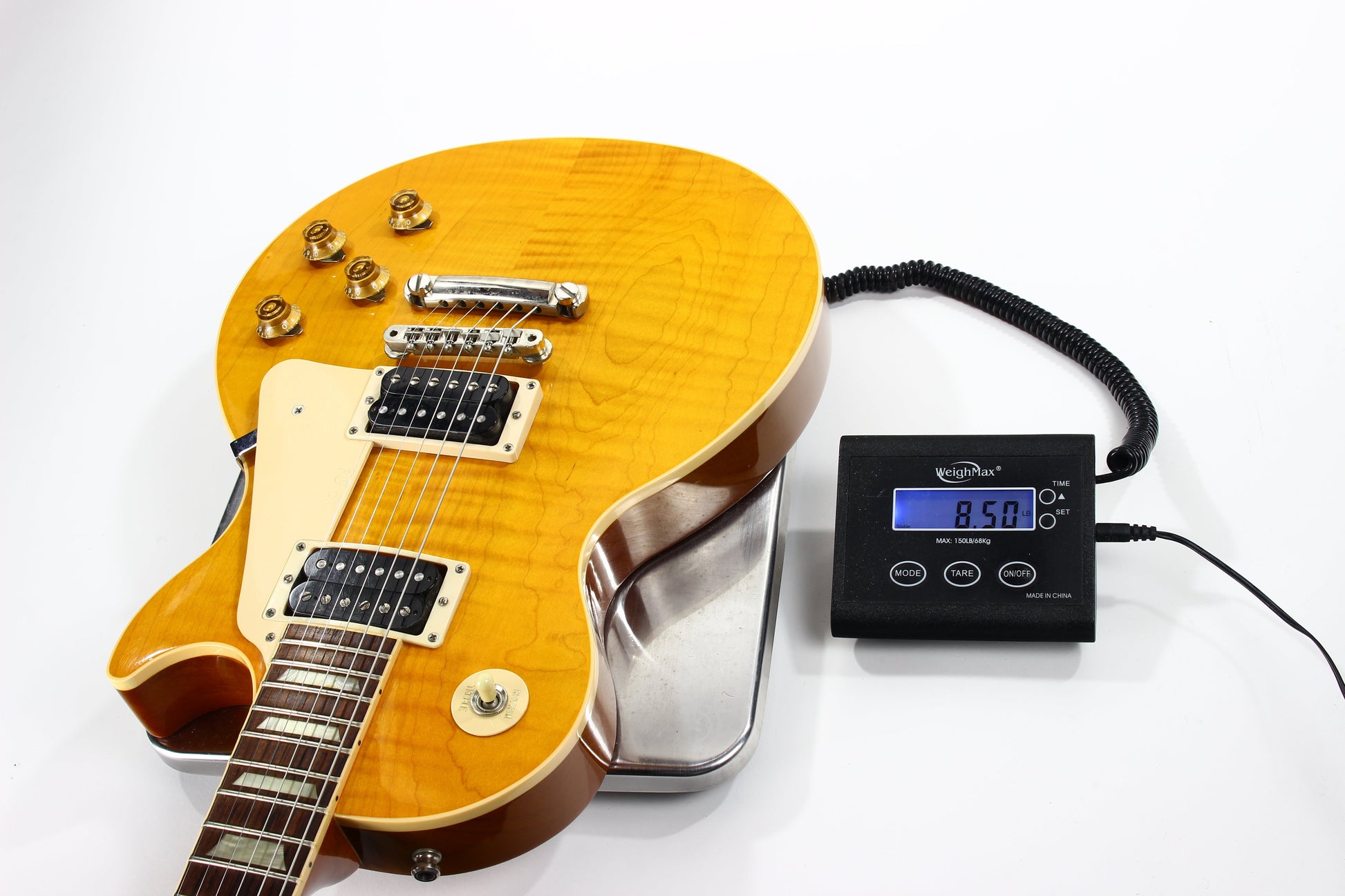 1992 Gibson Les Paul Model Classic Plus Flametop Trans AMBER 1960 Reissue -- Early 1990's standard