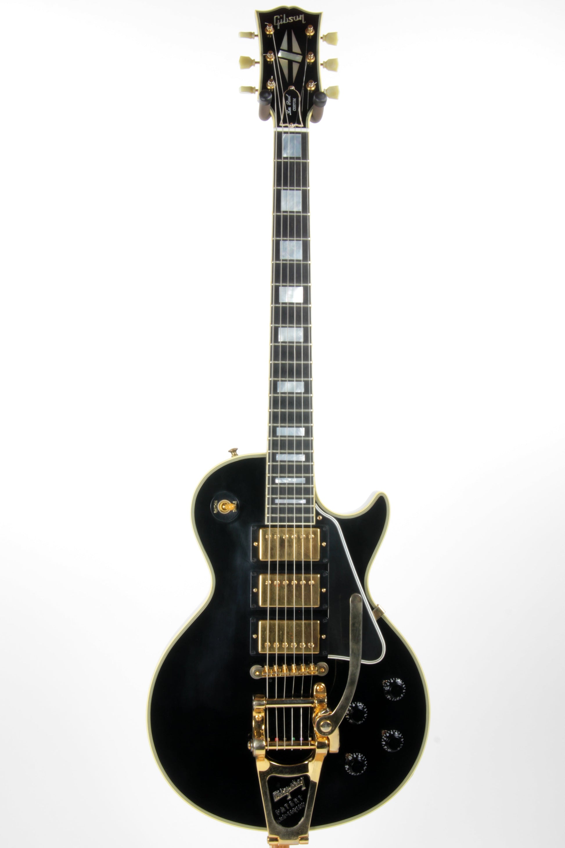 1957 Gibson Les Paul Custom Reissue Bigsby 3 Pickups! LPB-3 Black Beauty Historic 57
