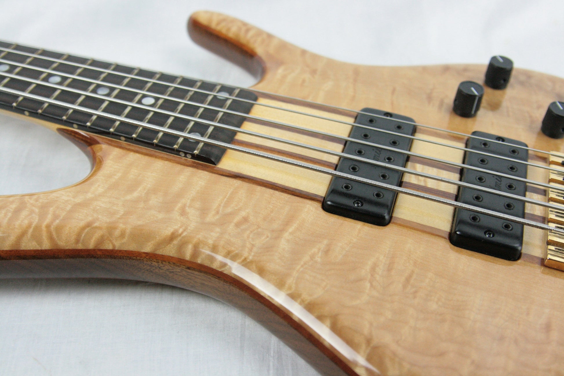 CLEAN 2006 Ken Smith BSR 5EG Elite 5-String Bass! Tiger Maple QUILT Top! Neck-Thru