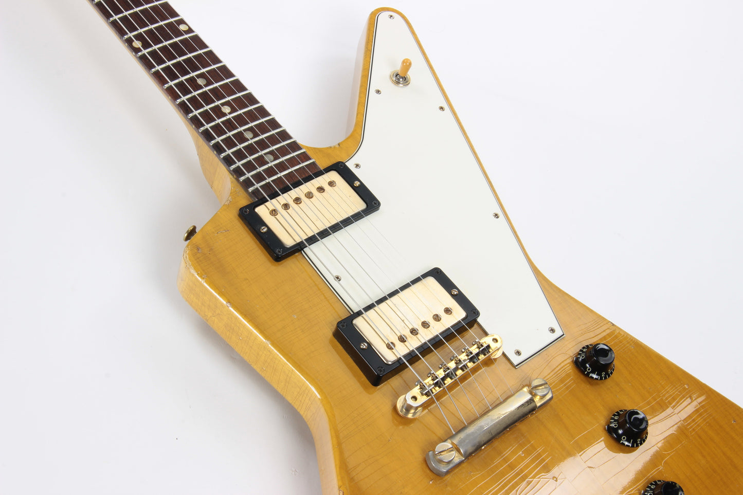 1958 Gibson Custom Shop Korina Explorer 50th Anniversary Historic Makeovers Deluxe - Brazilian Rosewood Fretboard + Throbaks!