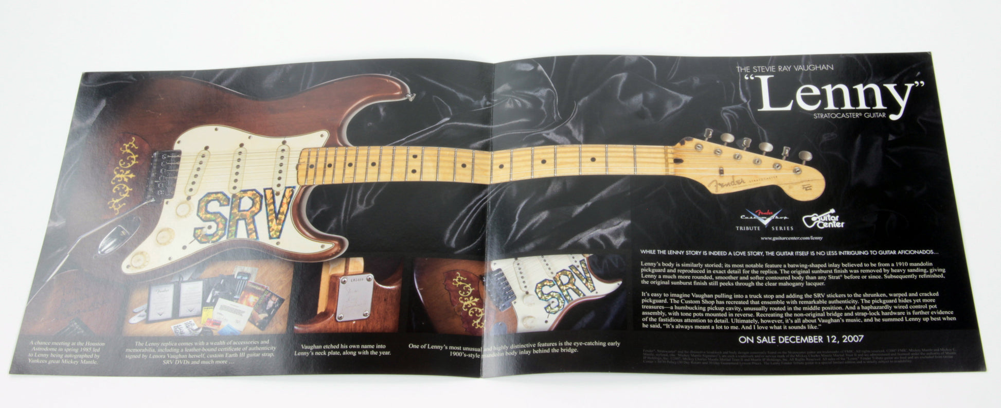 Fender Custom Shop MASTERBUILT Stevie Ray Vaughan LENNY Stratocaster SRV Tribute Strat