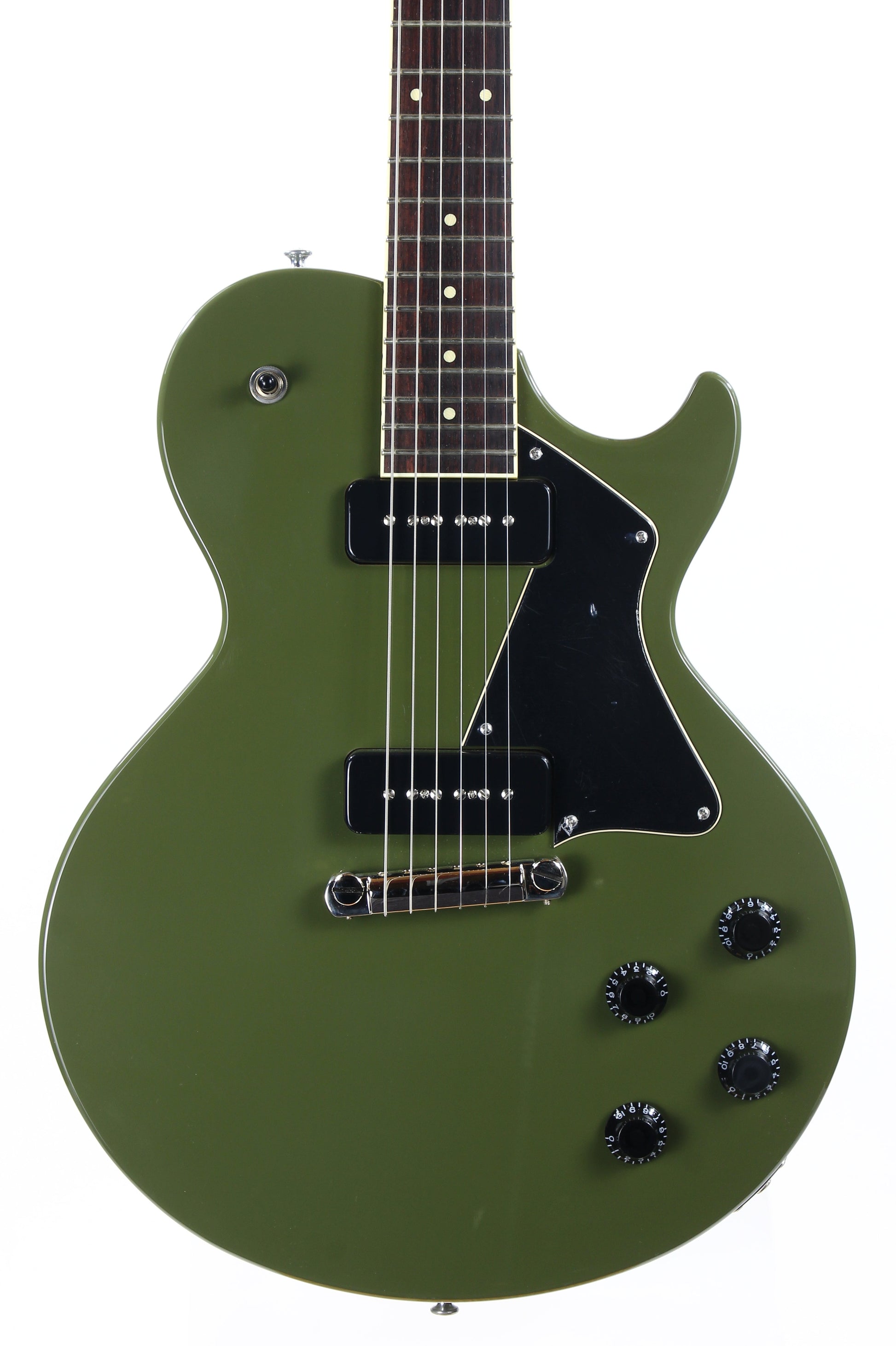 2022 Collings 290 Olive Drab Full Body -- Throbaks P90 52/54, Single Cut SC, Wraparound Bridge!