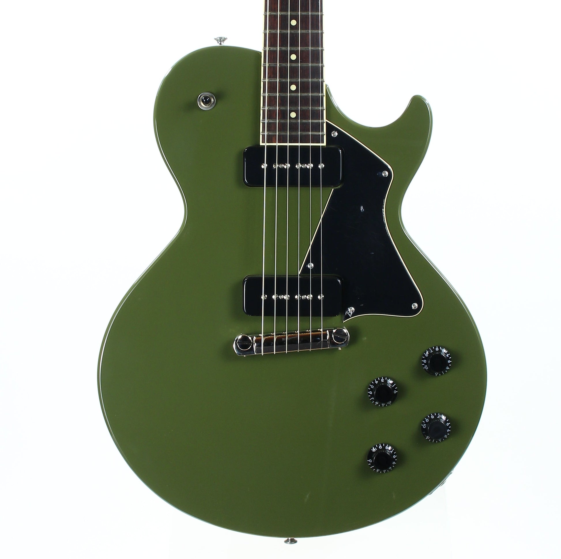 2022 Collings 290 Olive Drab Full Body -- Throbaks P90 52/54, Single Cut SC, Wraparound Bridge!