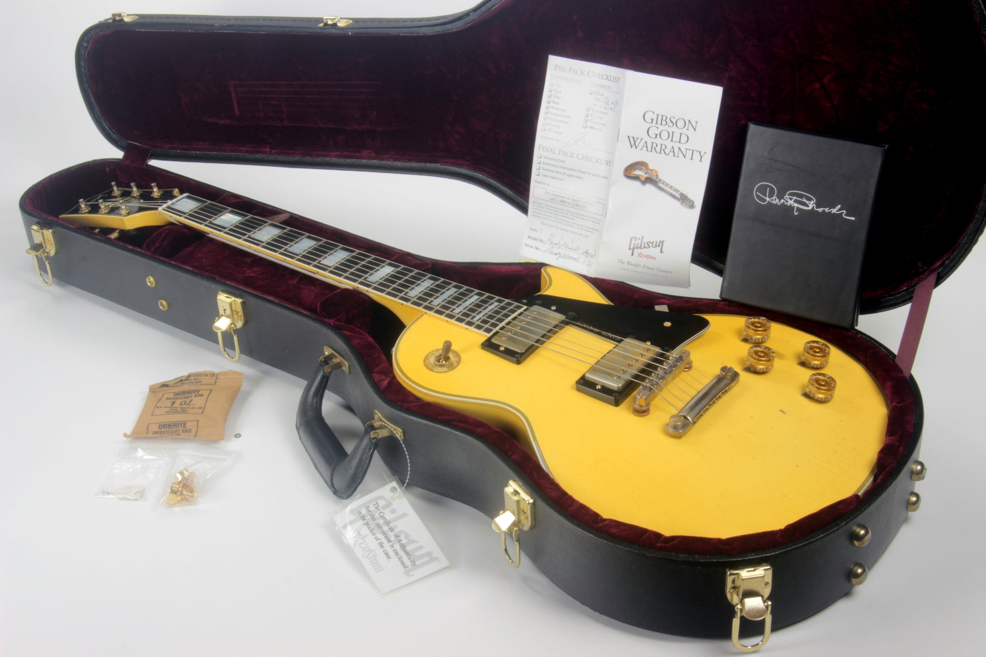 2010 Gibson Custom Shop RANDY RHOADS AGED 1974 Les Paul White '74 Reissue Signature Model