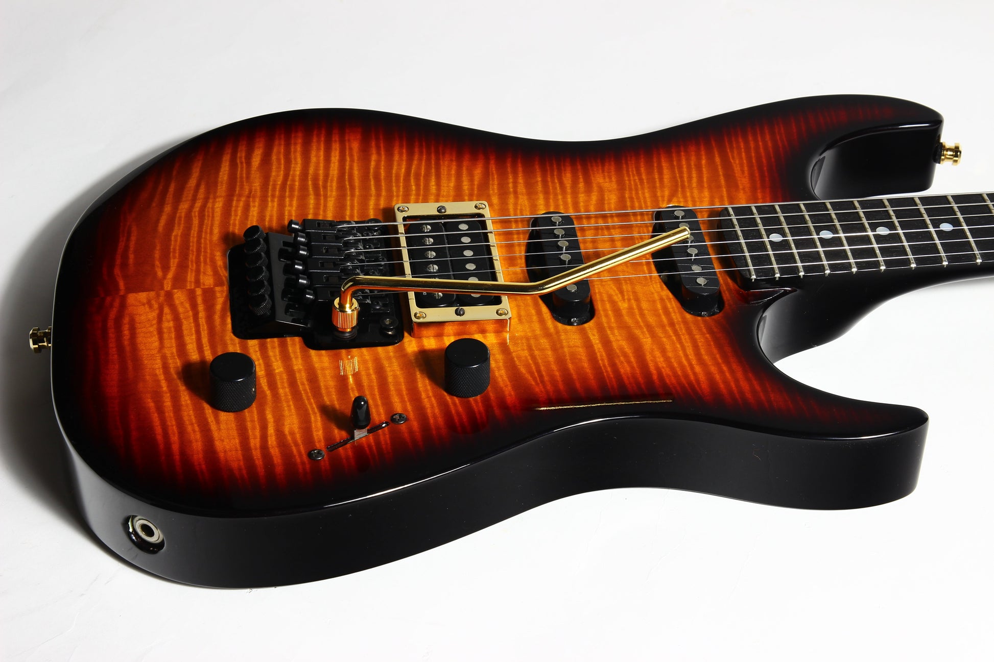 1994 Fender Custom Shop Set Neck SN Stratocaster Floyd Rose Reverse Headstock Flame Top - John Page Era! Rare Guitar!