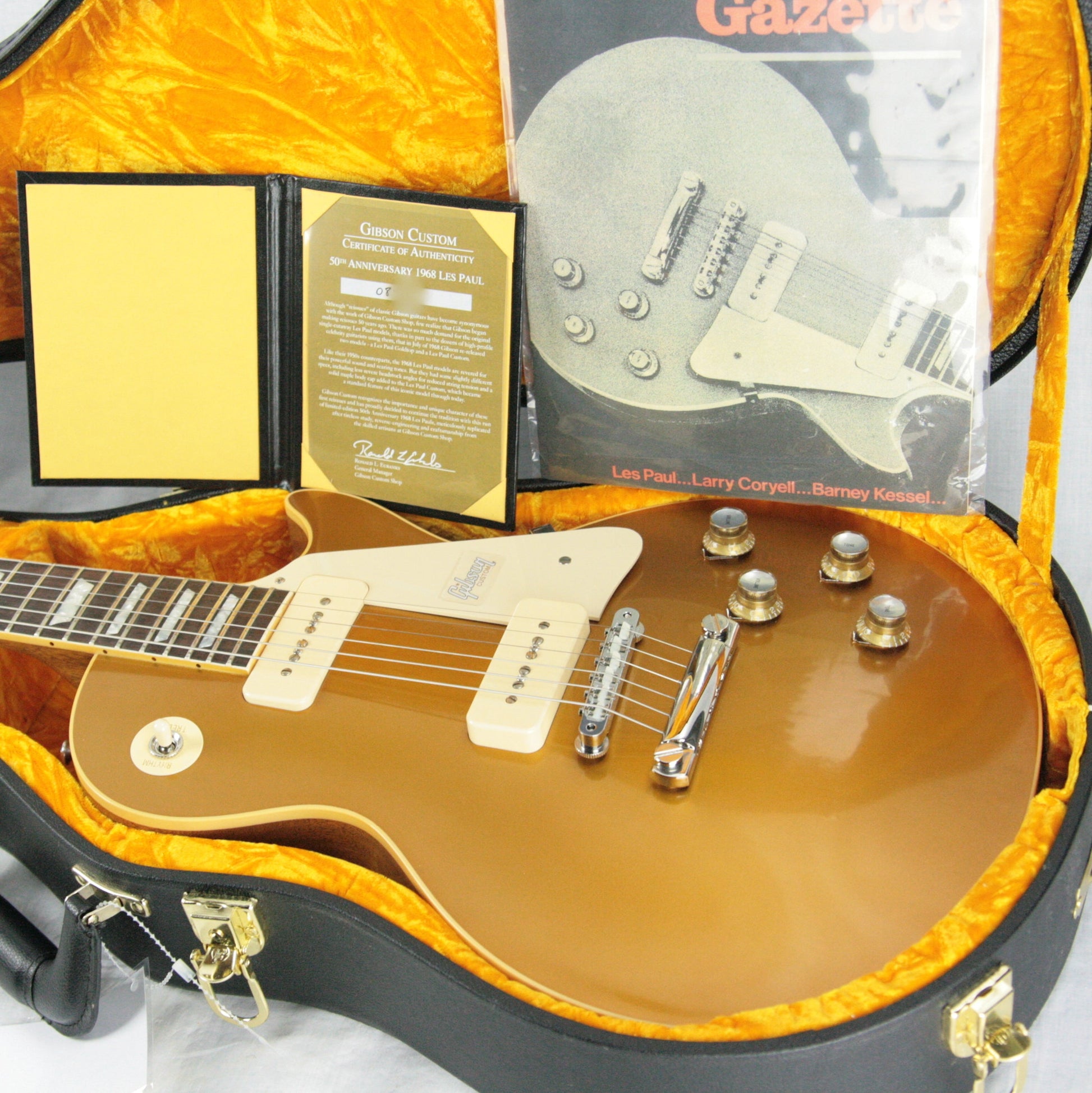 2018 Gibson 1968 Les Paul Goldtop Historic Reissue! 50th Anniversary Limited Edition 68 Made!