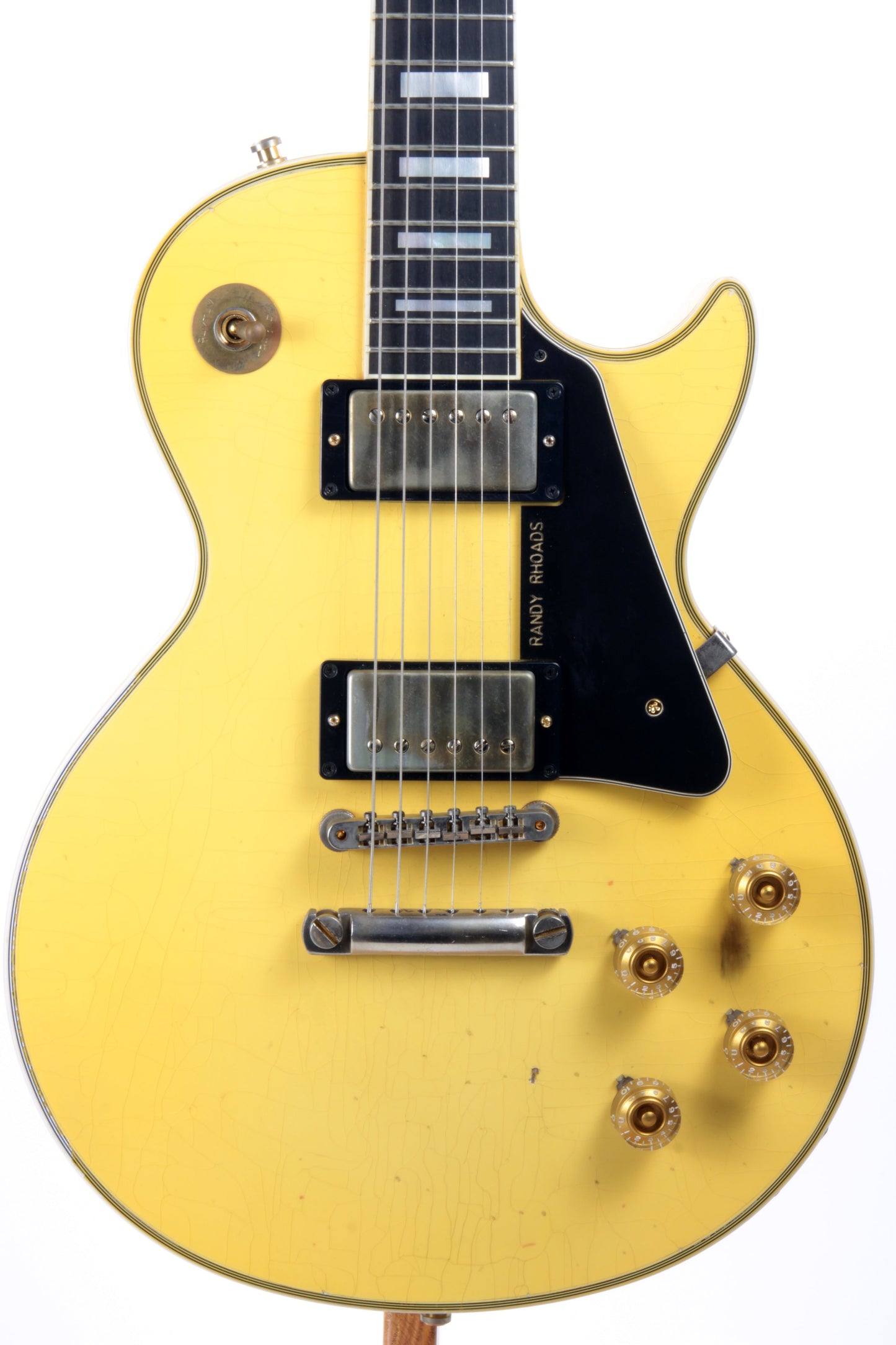 2010 Gibson Custom Shop RANDY RHOADS AGED 1974 Les Paul White '74 Reissue Signature Model