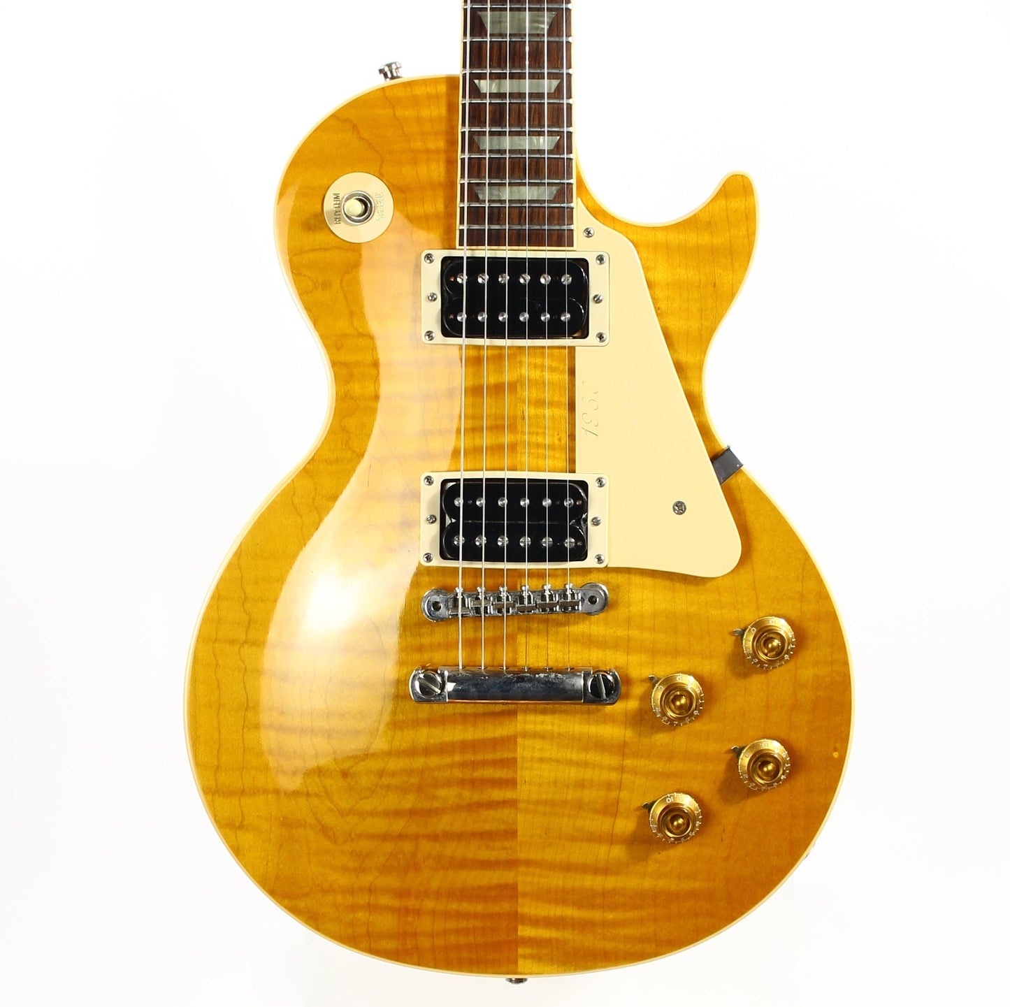 1992 Gibson Les Paul Model Classic Plus Flametop Trans AMBER 1960 Reissue -- Early 1990's standard