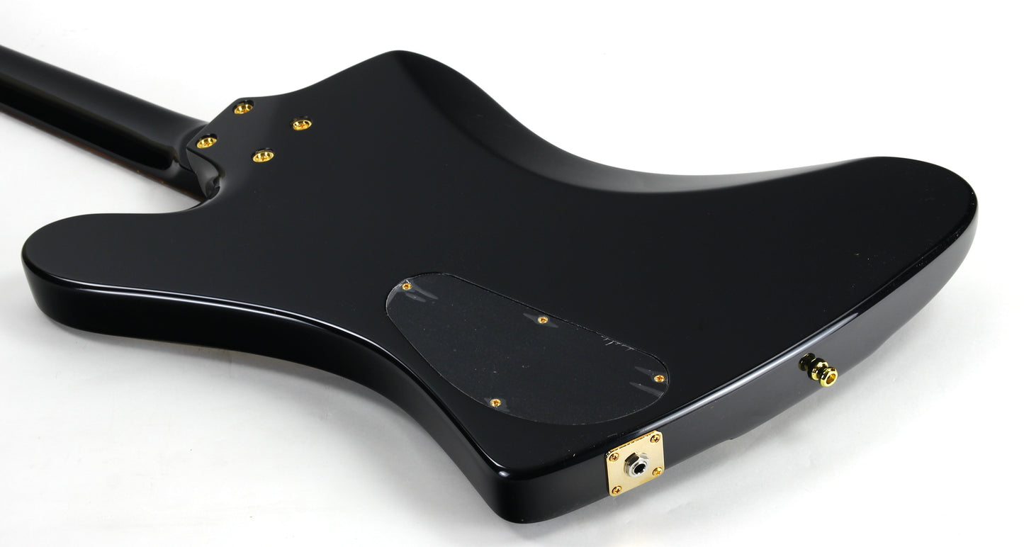 Mike Lull Tom Petersson Signature Bass TPT4 | Rare Black Finish, Gold Hardware