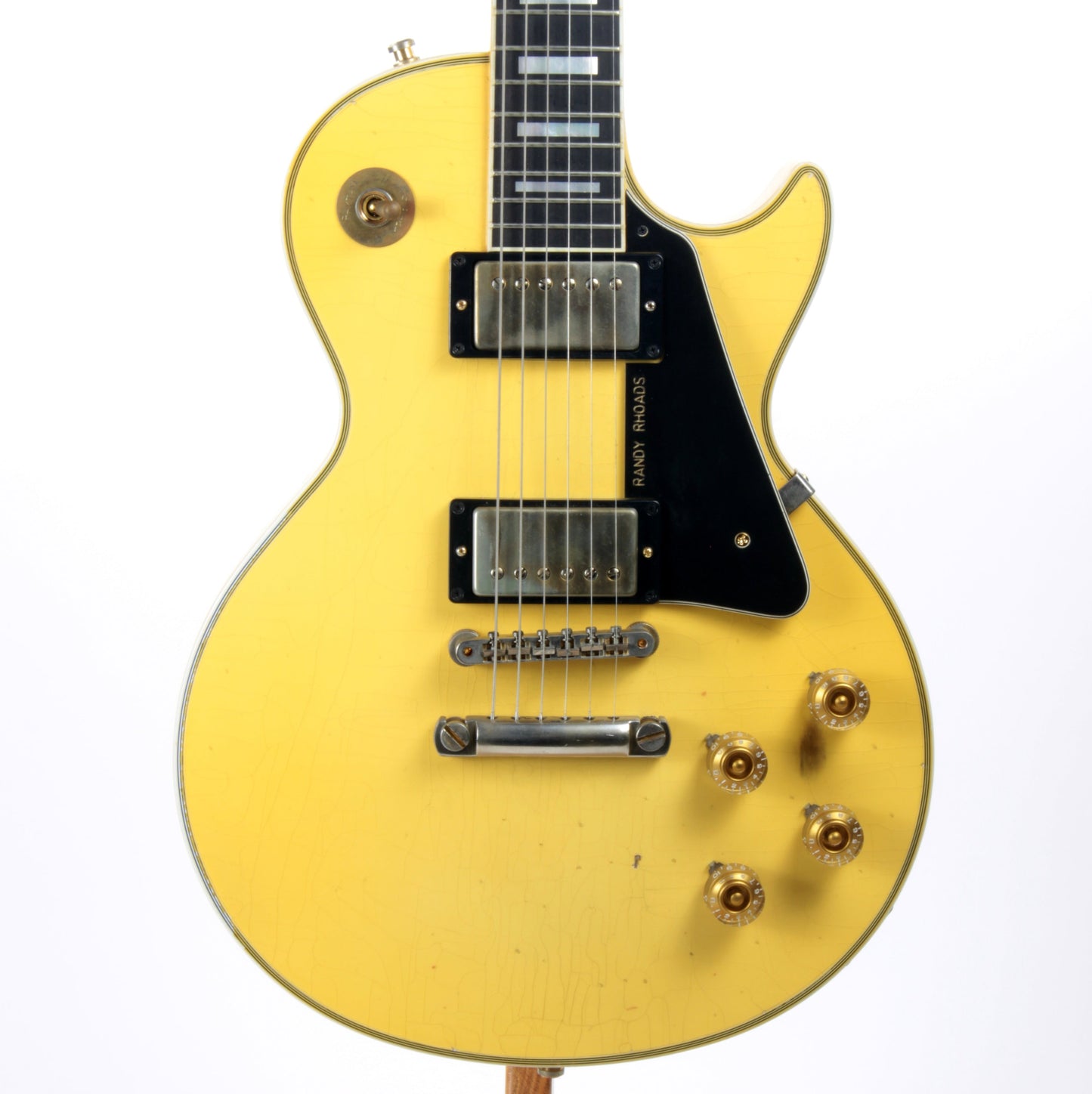 2010 Gibson Custom Shop RANDY RHOADS AGED 1974 Les Paul White '74 Reissue Signature Model