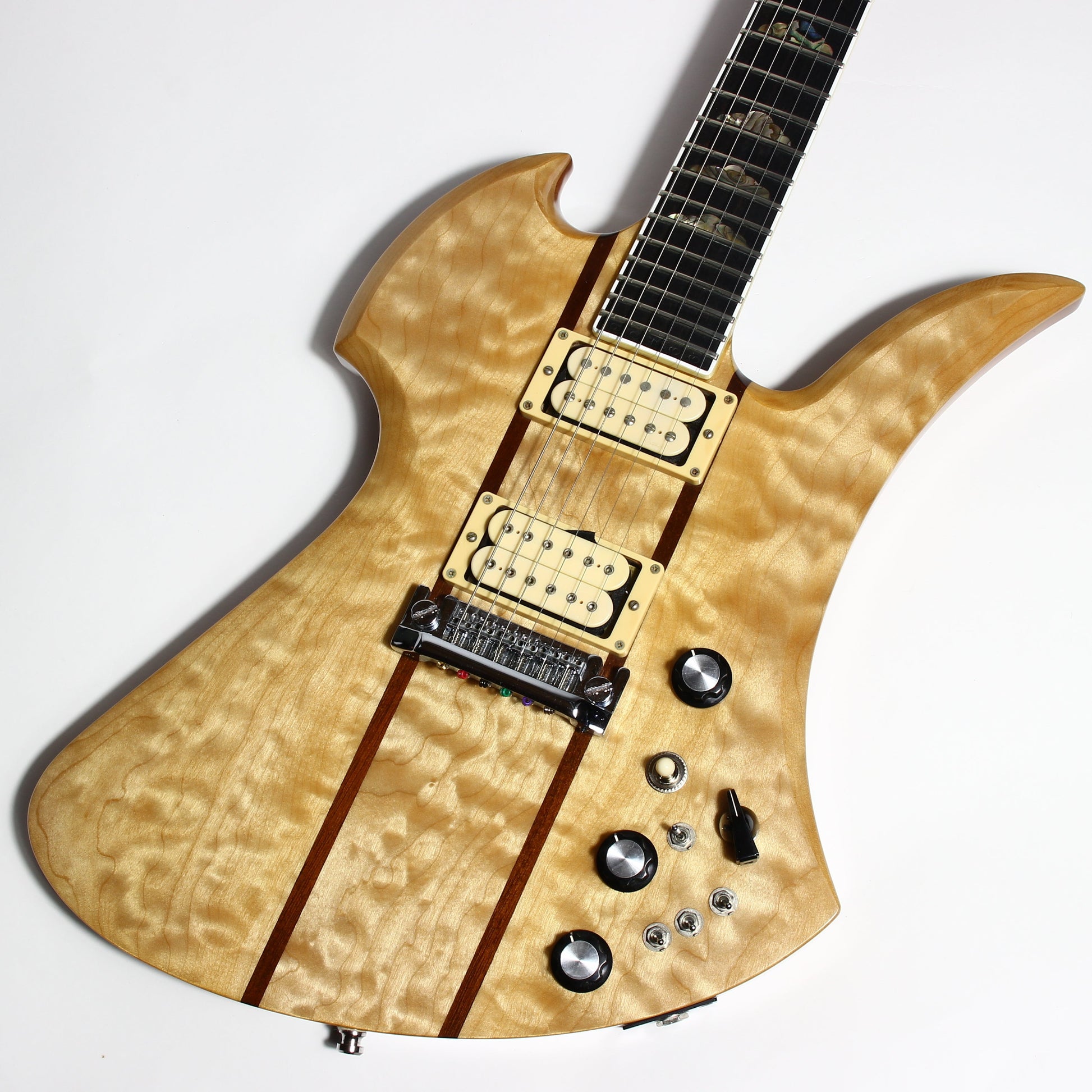 1999 BC Rich USA Mockingbird Supreme Deluxe Electric Guitar | Quilted Maple Top, Bernie Rico Signed