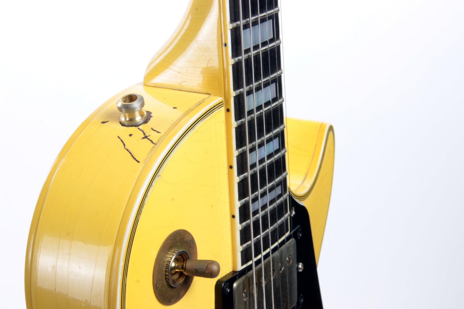 2010 Gibson Custom Shop RANDY RHOADS AGED 1974 Les Paul White '74 Reissue Signature Model
