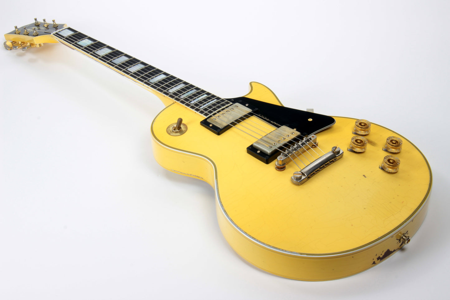 2010 Gibson Custom Shop RANDY RHOADS AGED 1974 Les Paul White '74 Reissue Signature Model