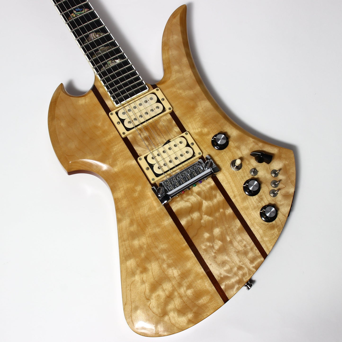1999 BC Rich USA Mockingbird Supreme Deluxe Electric Guitar | Quilted Maple Top, Bernie Rico Signed