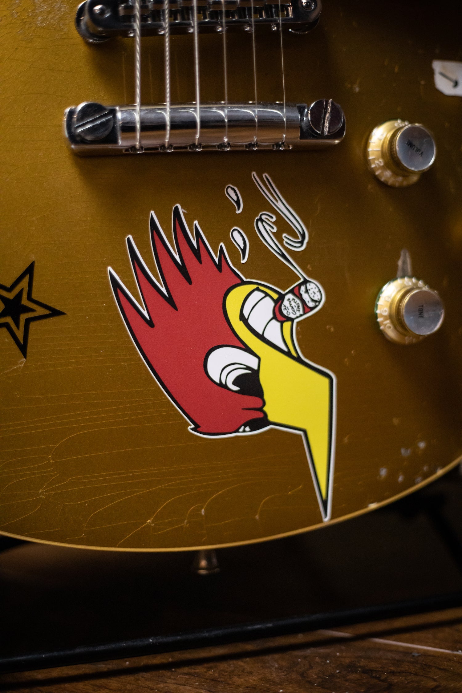 Gibson Custom Shop 76 Les Paul Deluxe Mike Ness Gold Top Murphy Lab Replica Electric Guitar - Double Gold