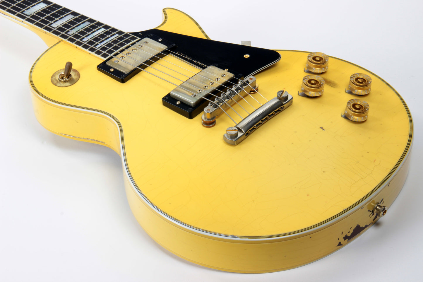 2010 Gibson Custom Shop RANDY RHOADS AGED 1974 Les Paul White '74 Reissue Signature Model