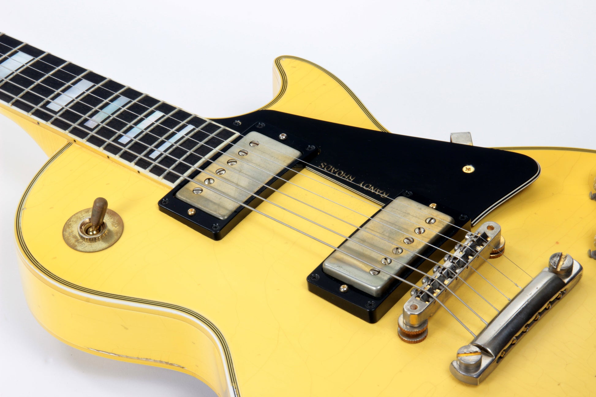 2010 Gibson Custom Shop RANDY RHOADS AGED 1974 Les Paul White '74 Reissue Signature Model