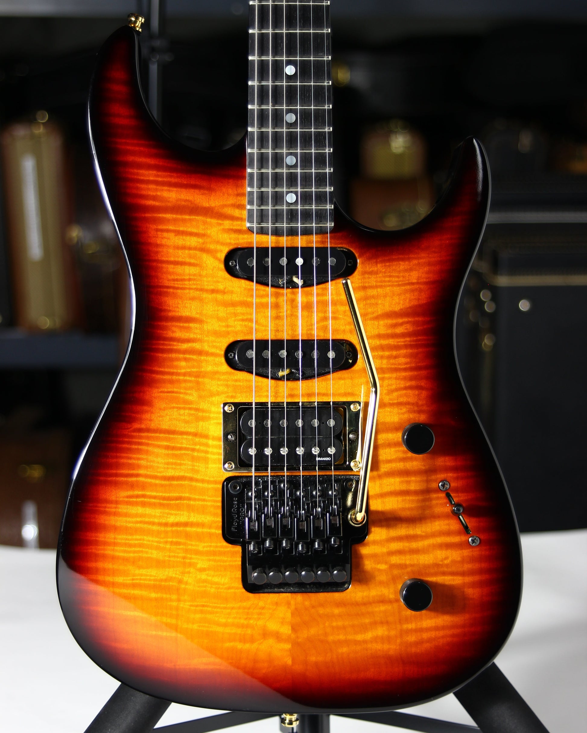 1994 Fender Custom Shop Set Neck SN Stratocaster Floyd Rose Reverse Headstock Flame Top - John Page Era! Rare Guitar!