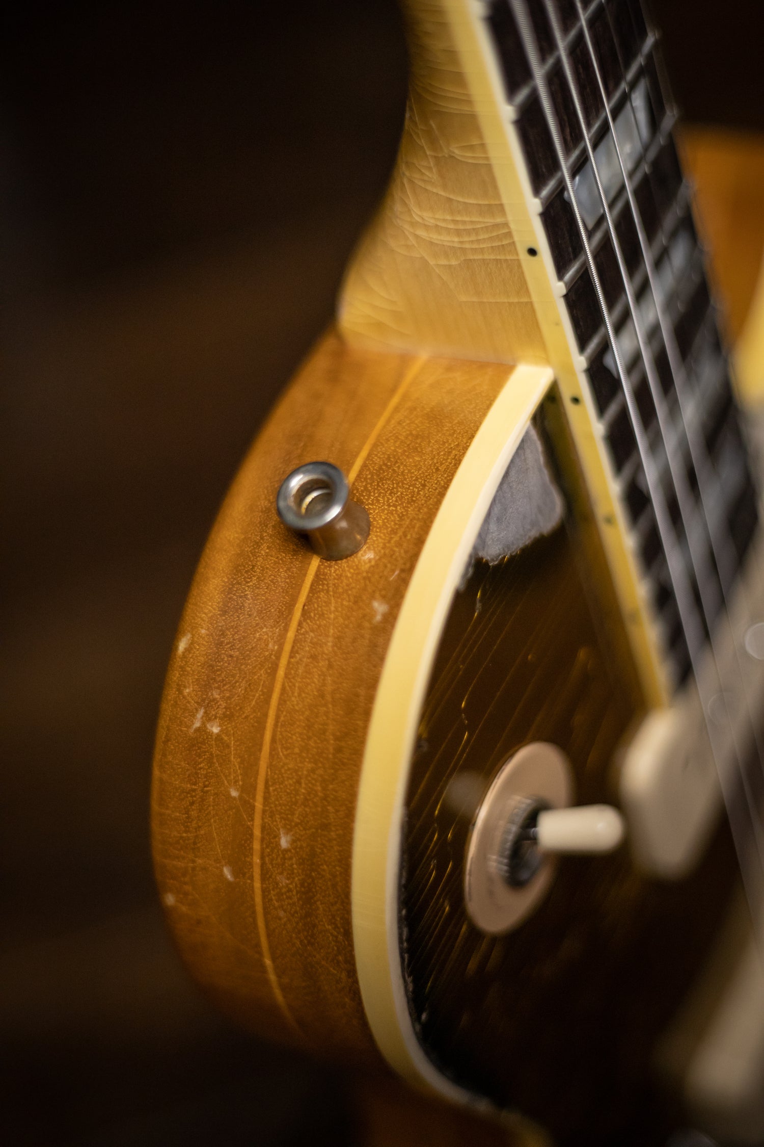 Gibson Custom Shop 76 Les Paul Deluxe Mike Ness Gold Top Murphy Lab Replica Electric Guitar - Double Gold