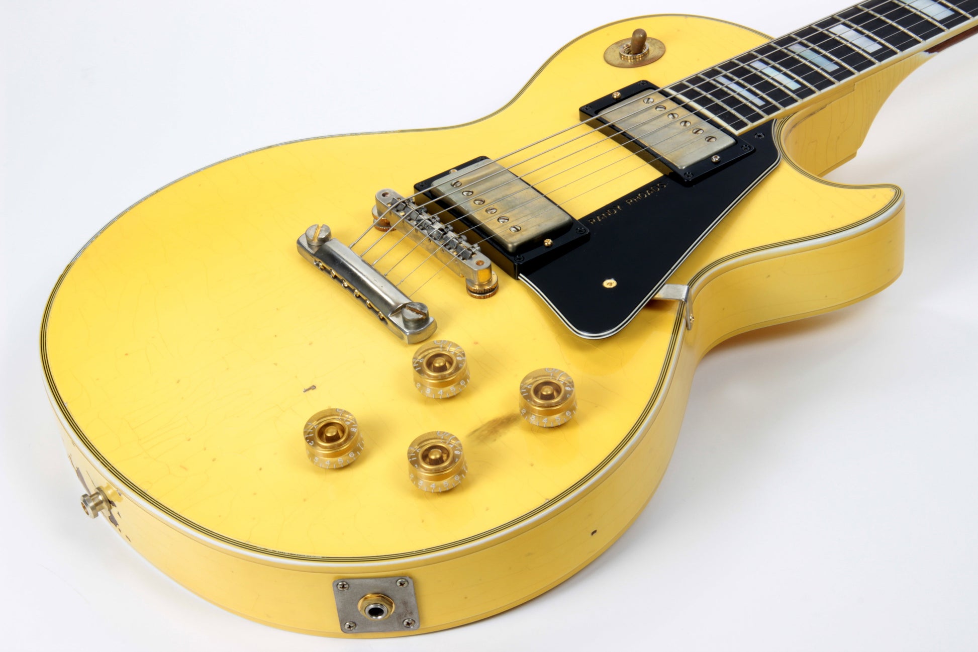 2010 Gibson Custom Shop RANDY RHOADS AGED 1974 Les Paul White '74 Reissue Signature Model