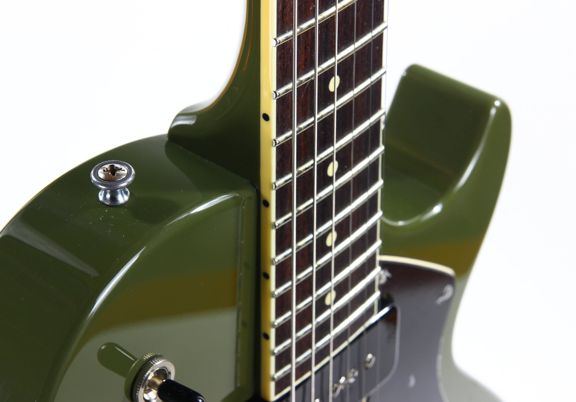 2022 Collings 290 Olive Drab Full Body -- Throbaks P90 52/54, Single Cut SC, Wraparound Bridge!