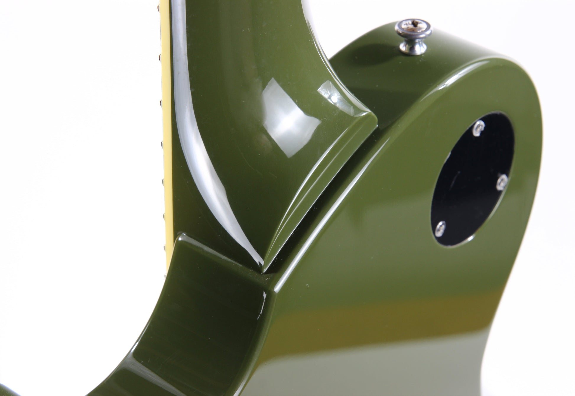 2022 Collings 290 Olive Drab Full Body -- Throbaks P90 52/54, Single Cut SC, Wraparound Bridge!