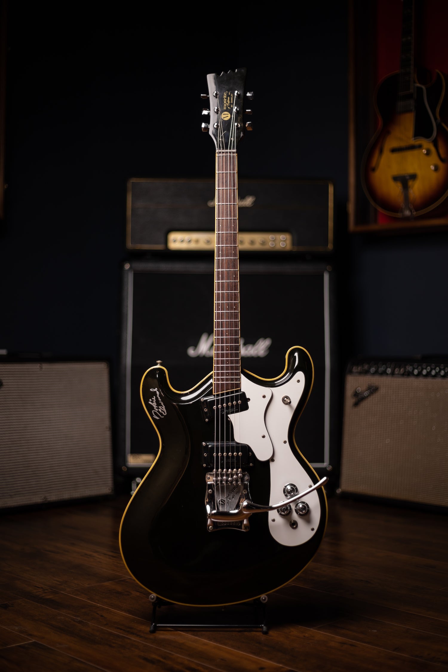 1961 Mosrite Deep Body Custom Model Electric Guitar - Black