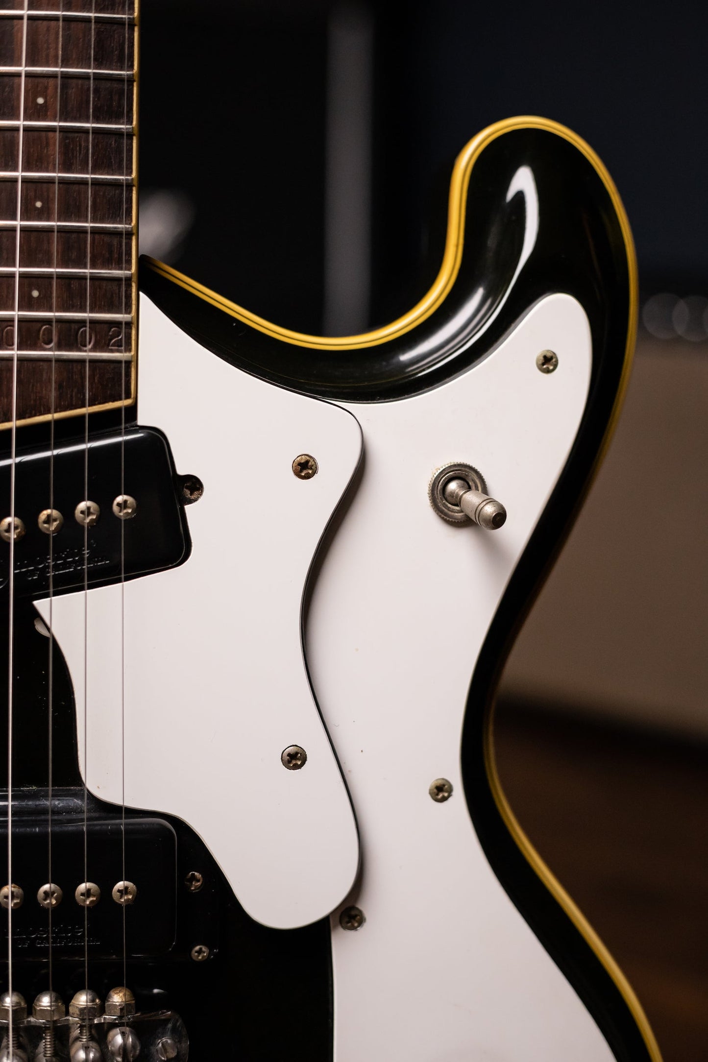 1961 Mosrite Deep Body Custom Model Electric Guitar - Black