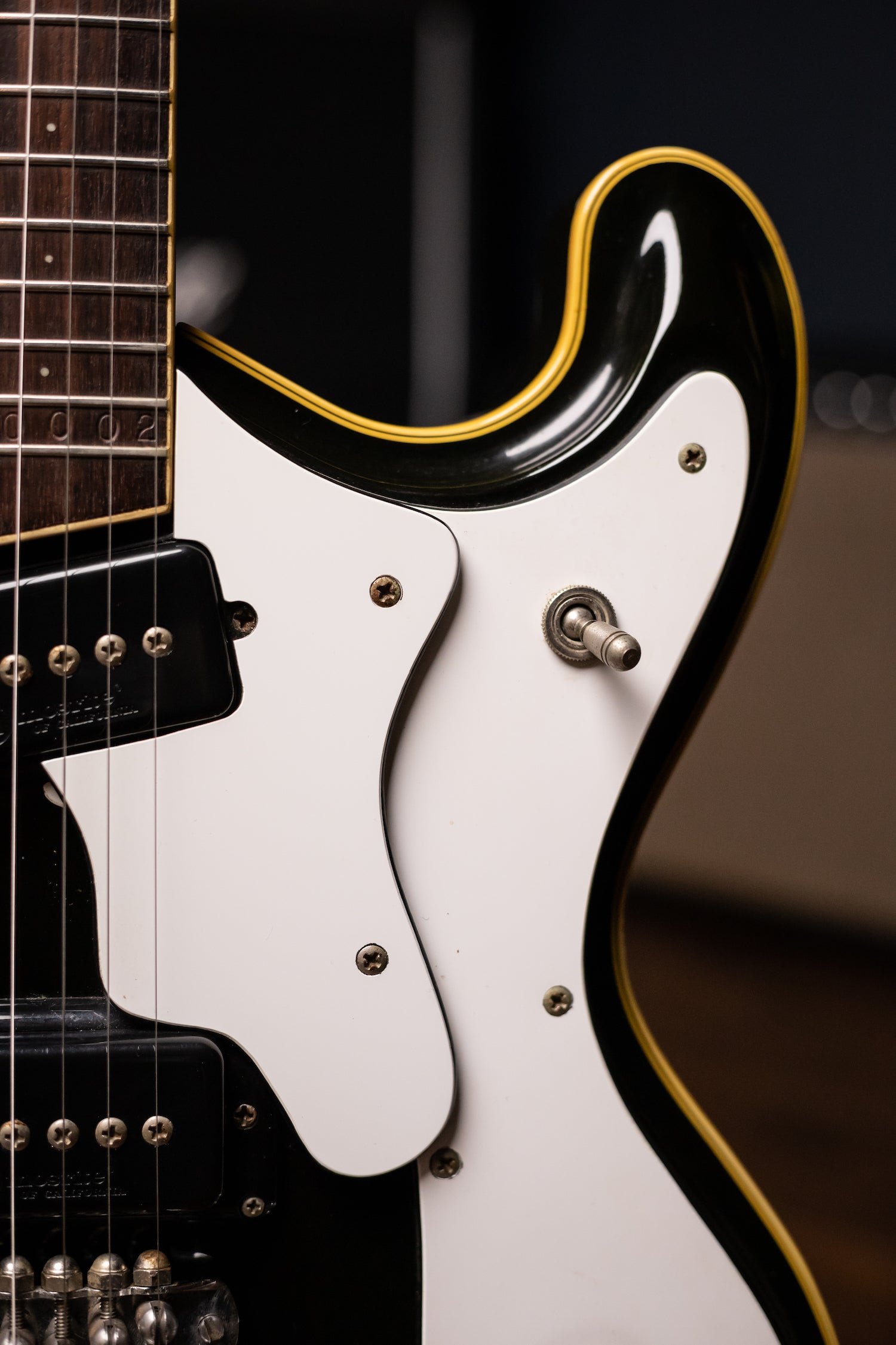 1961 Mosrite Deep Body Custom Model Electric Guitar - Black