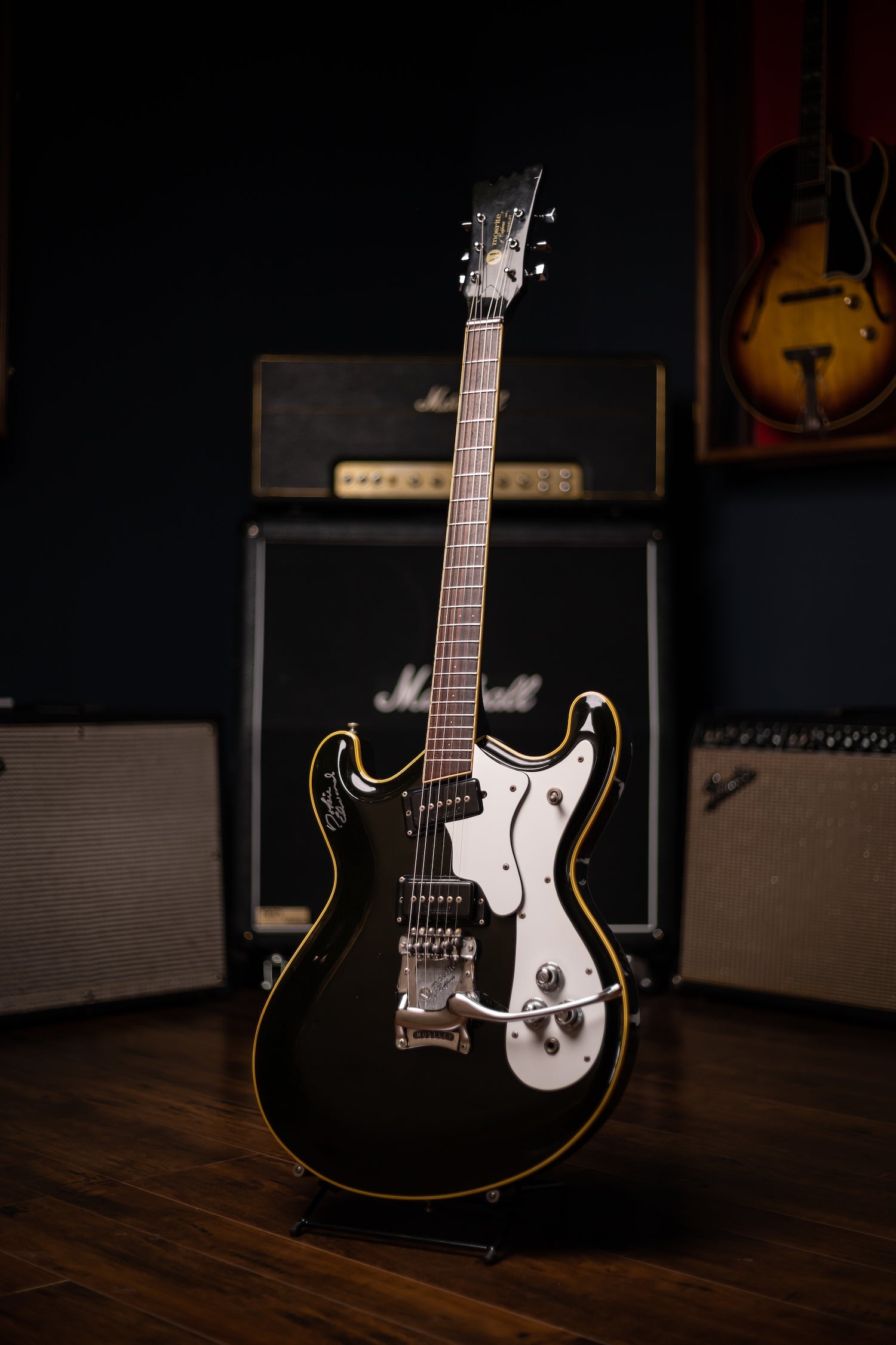 1961 Mosrite Deep Body Custom Model Electric Guitar - Black